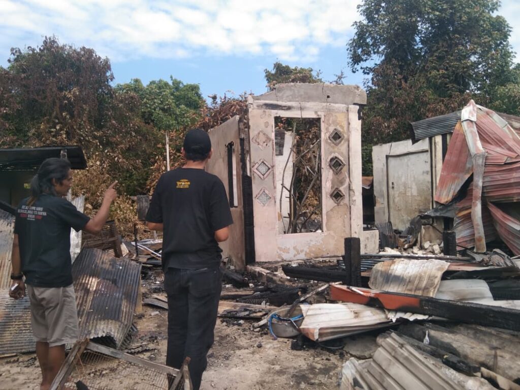 Kebakaran Hanguskan Rumah Warga Pulang Pisau, Lazismu Salurkan Bantuan Kemanusiaan